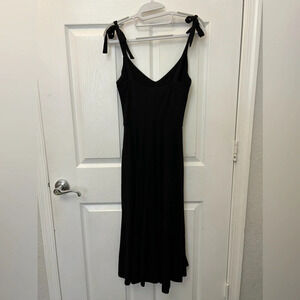 ! Reformation black dress with adjustable shoulder strap small